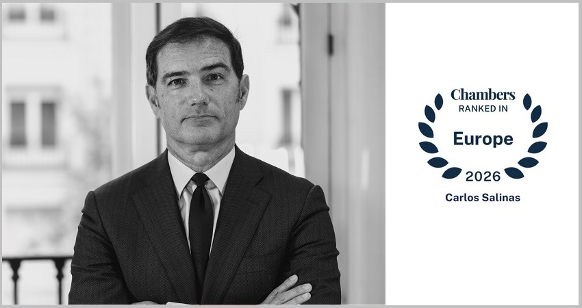 Carlos Salinas es reconocido por Chambers and Partners